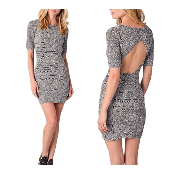 Rag & Bone‎ Hart Knit Dress with Cutout Back Size S marked gray - Picture 1 of 9